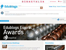 Tablet Screenshot of espiraledublogs.org